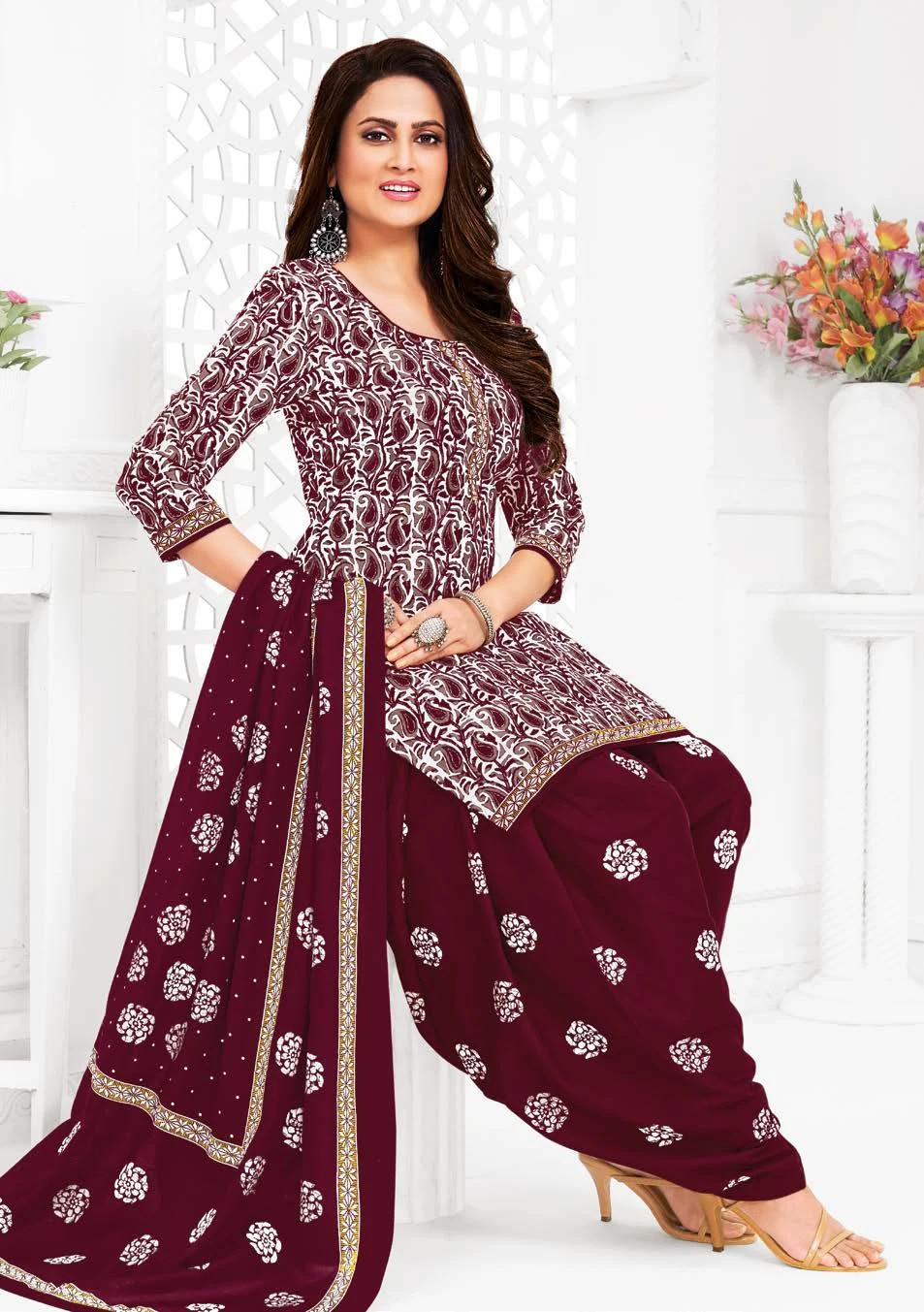 Ganpati Vaishali Vol 8 Pure Cotton Wholesale Salwar Suit Catalog — Wholesale Salwar Suits, Ganpati wholesale from Surat — view 3